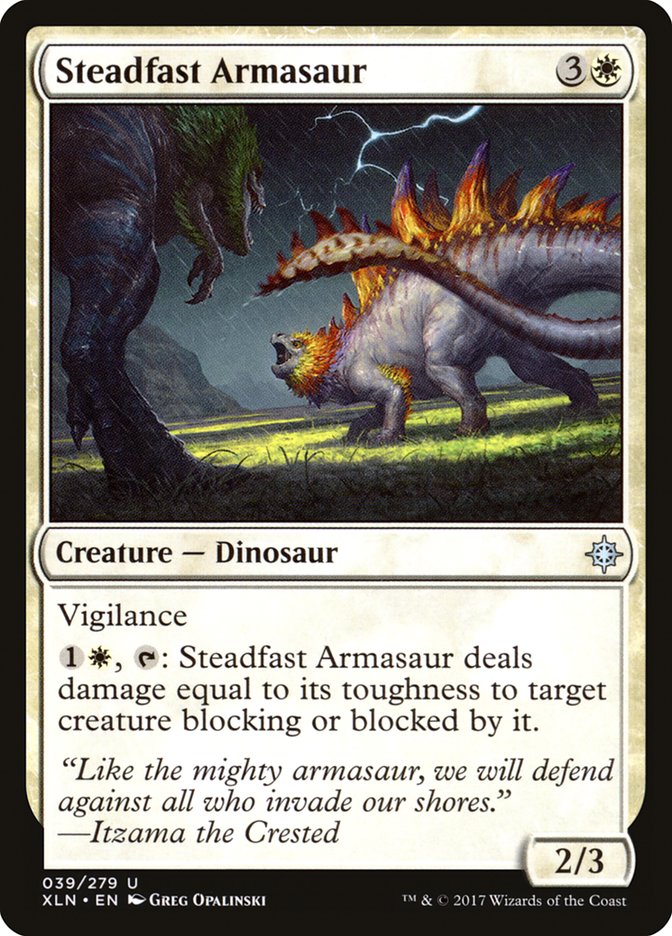 Steadfast Armasaur [Ixalan] [Foil]
