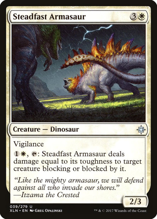 Steadfast Armasaur [Ixalan] [Foil]