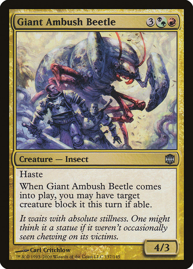 Giant Ambush Beetle [Alara Reborn] [Foil]
