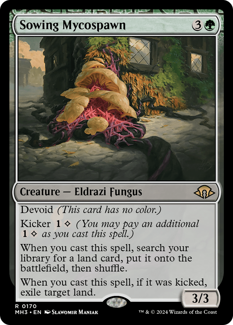 Sowing Mycospawn [Modern Horizons 3] [Foil]