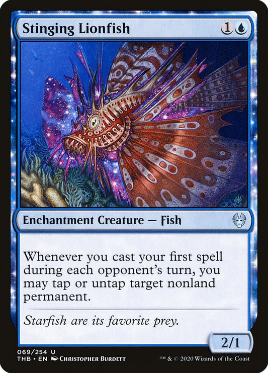 Stinging Lionfish [Theros Beyond Death] [Foil]