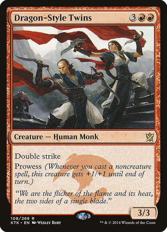 Dragon-Style Twins [Khans of Tarkir] [Foil]