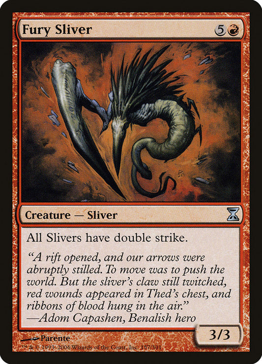 Fury Sliver [Time Spiral] [Foil]