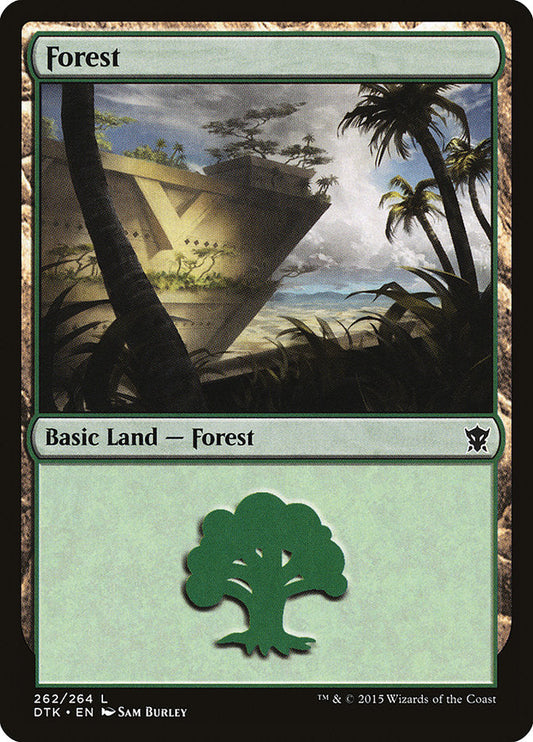 Forest (262) [Dragons of Tarkir] [Foil]
