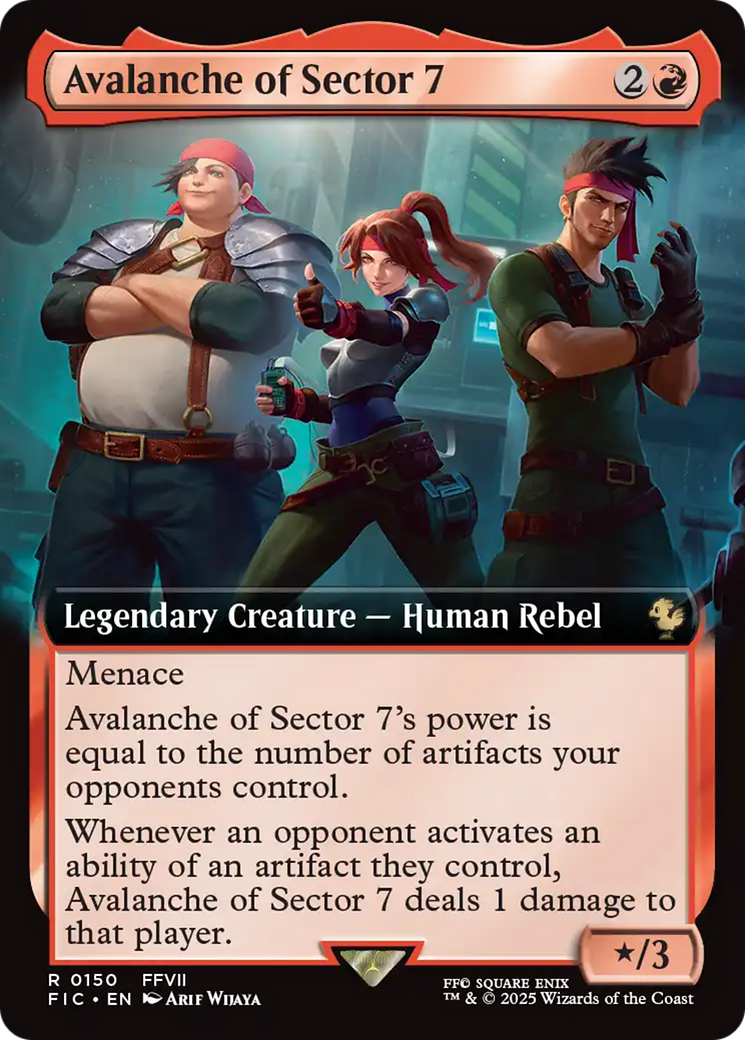 Avalanche of Sector 7 (Extended Art) [FINAL FANTASY Commander] [Foil]
