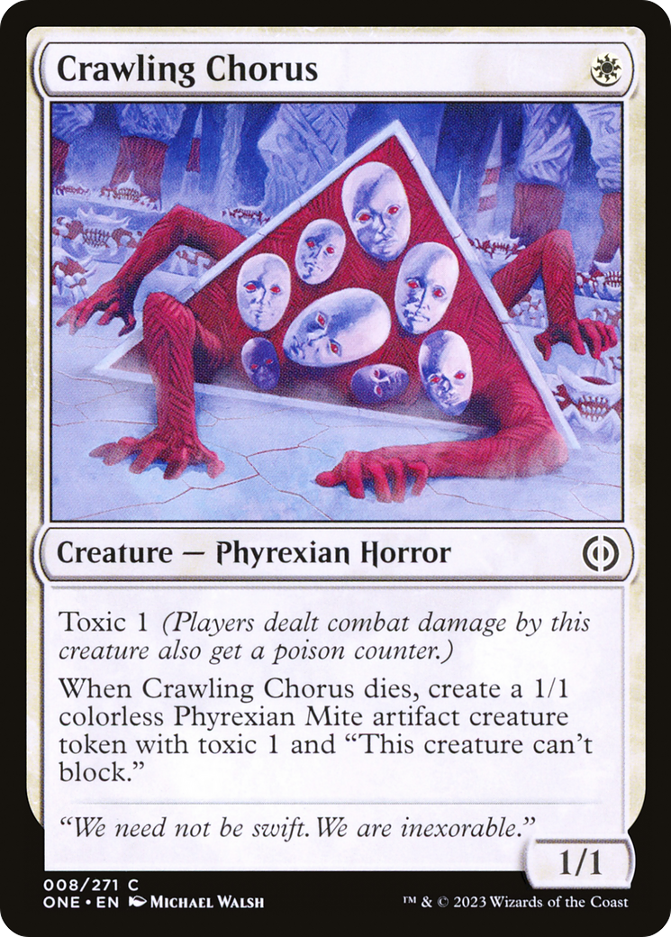 Crawling Chorus [Phyrexia: All Will Be One] [Foil]