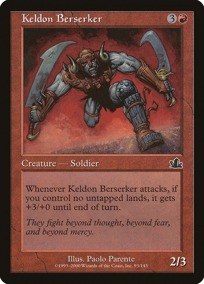 Keldon Berserker [Prophecy] [Foil]