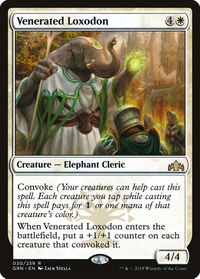 Venerated Loxodon [Guilds of Ravnica] [Foil]