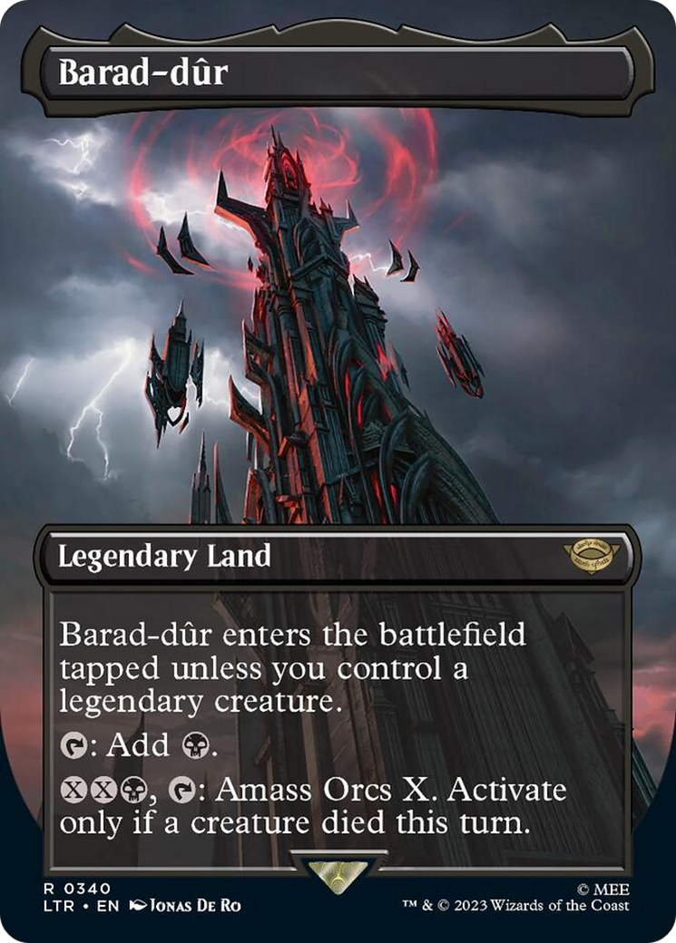 Barad-dur (Borderless Alternate Art) (340) [The Lord of the Rings: Tales of Middle-Earth] [Foil]