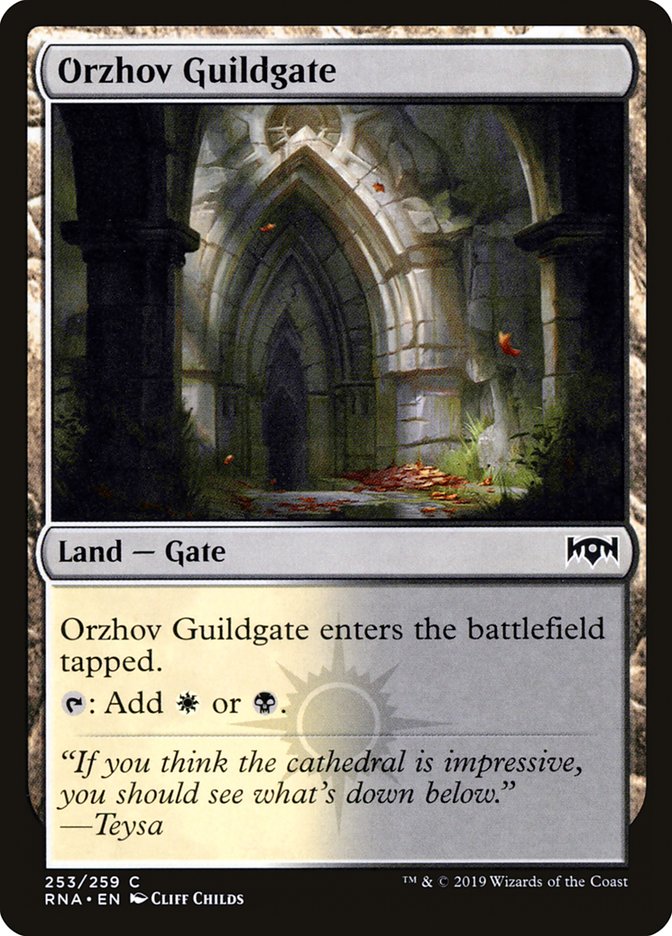 Orzhov Guildgate (253/259) [Ravnica Allegiance] [Foil]