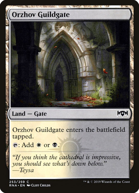 Orzhov Guildgate (253/259) [Ravnica Allegiance] [Foil]