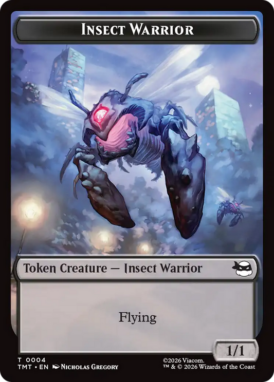 Insect Warrior // Food Double-Sided Token [Teenage Mutant Ninja Turtles Tokens] [Foil]
