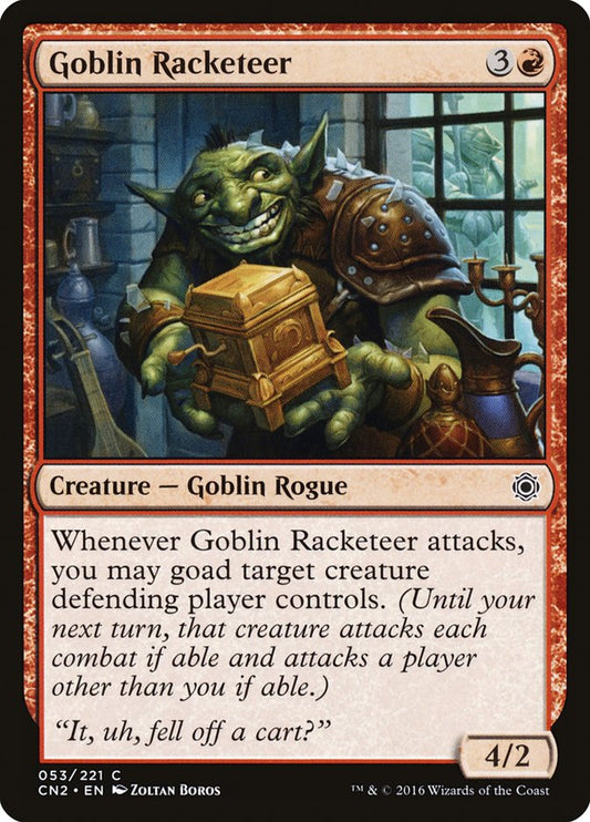 Goblin Racketeer [Conspiracy: Take the Crown] [Foil]
