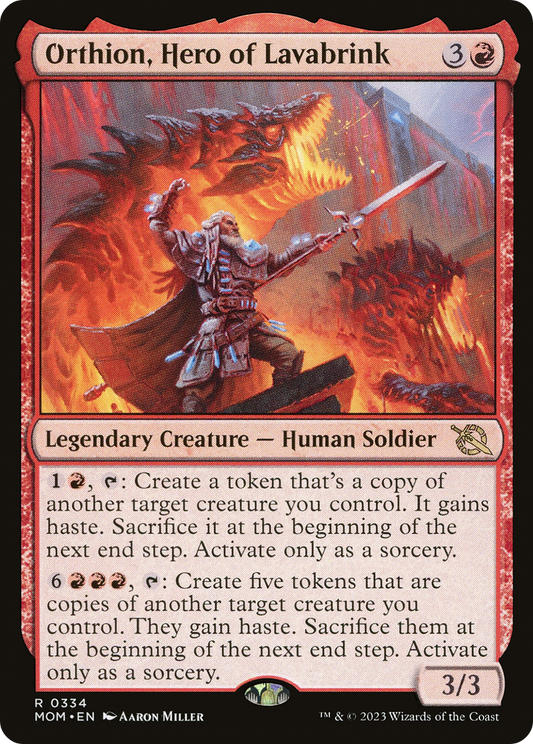 Orthion, Hero of Lavabrink [March of the Machine] [Foil]