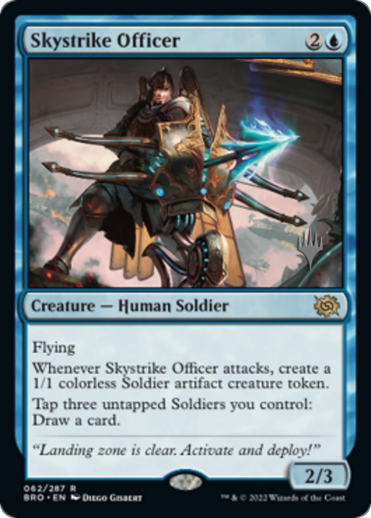 Skystrike Officer (Promo Pack) [The Brothers' War Promos] [Foil]