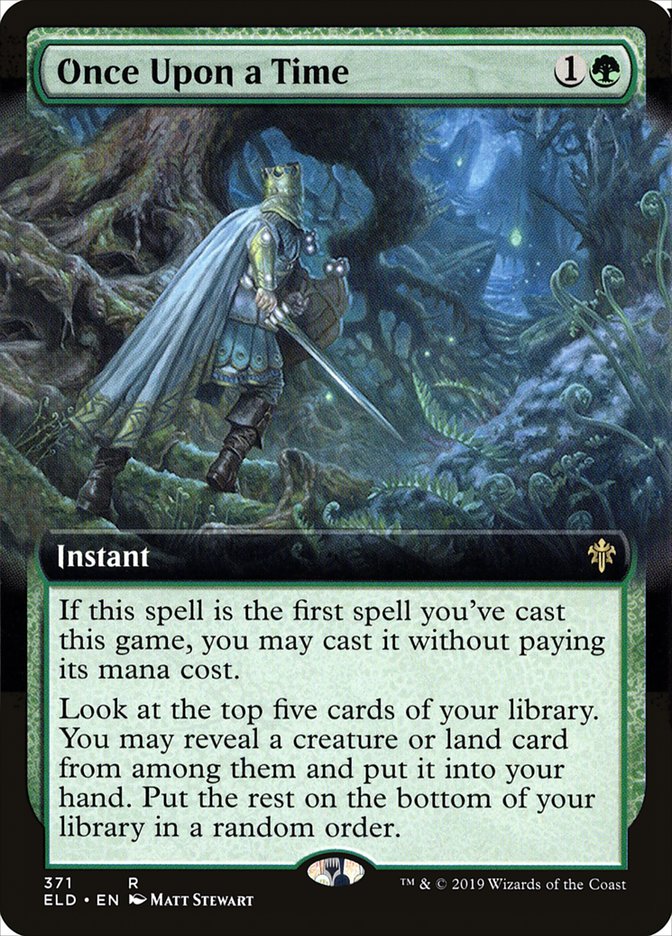 Once Upon a Time (Extended Art) [Throne of Eldraine] [Foil]