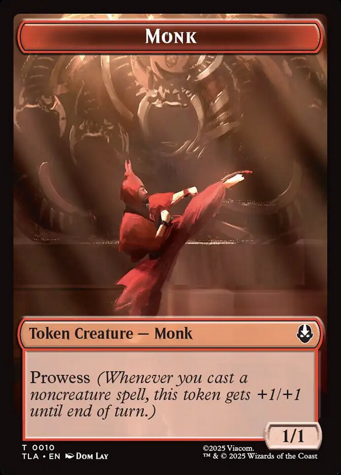 Food 0021 // Monk 0010 Double-Sided [Avatar: The Last Airbender Tokens] [Foil]