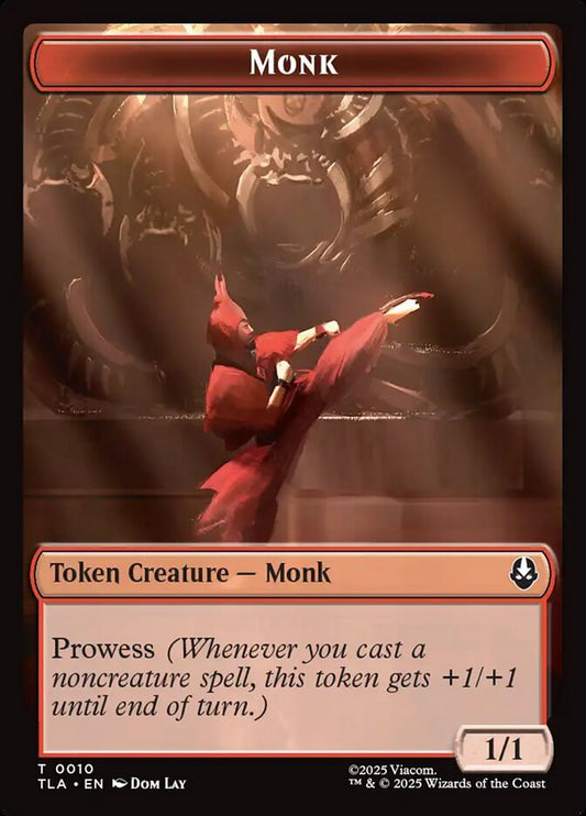 Food 0021 // Monk 0010 Double-Sided [Avatar: The Last Airbender Tokens] [Foil]