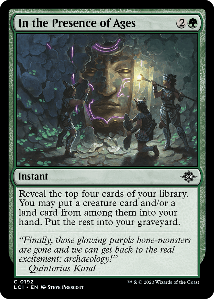 In the Presence of Ages [The Lost Caverns of Ixalan] [Foil]