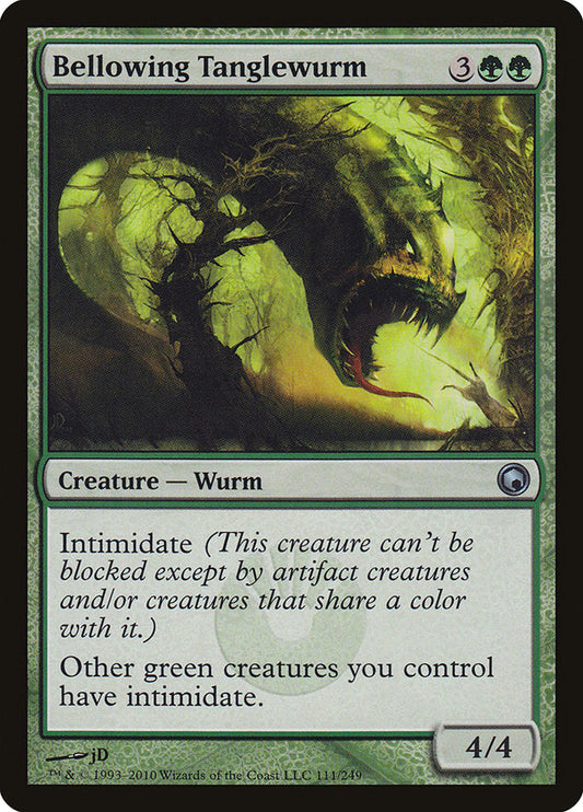 Bellowing Tanglewurm [Scars of Mirrodin] [Foil]