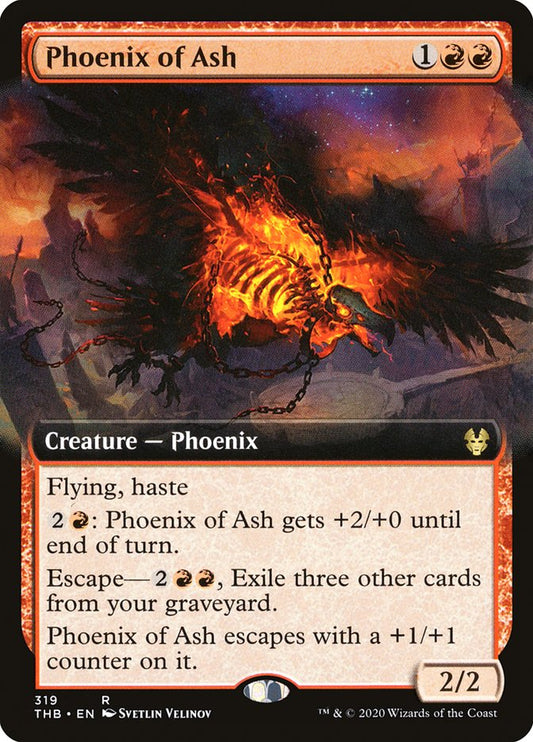 Phoenix of Ash (Extended Art) [Theros Beyond Death] [Foil]