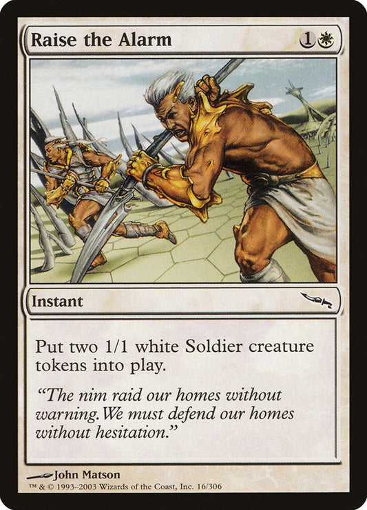 Raise the Alarm [Mirrodin] [Foil]