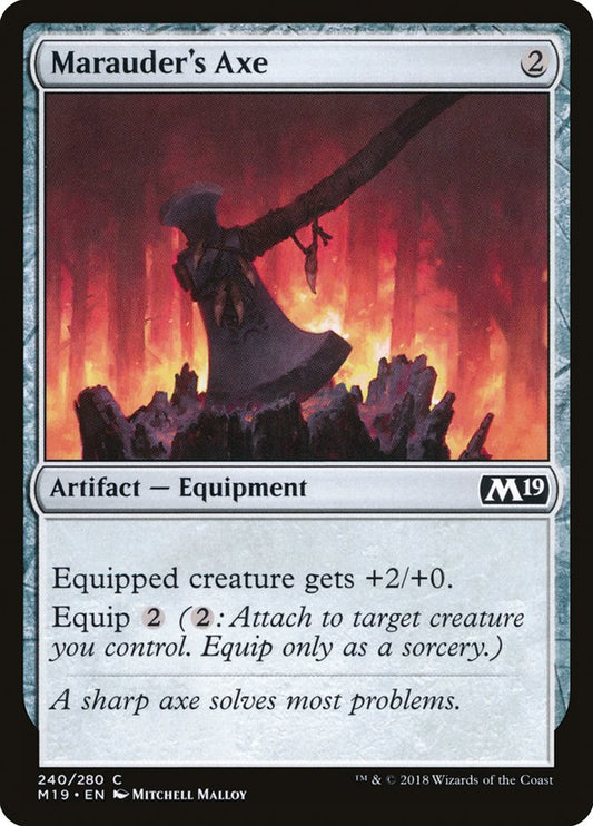 Marauder's Axe [Core Set 2019] [Foil]