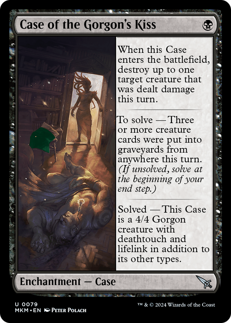 Case of the Gorgon's Kiss (Green) [Murders at Karlov Manor] [Foil]