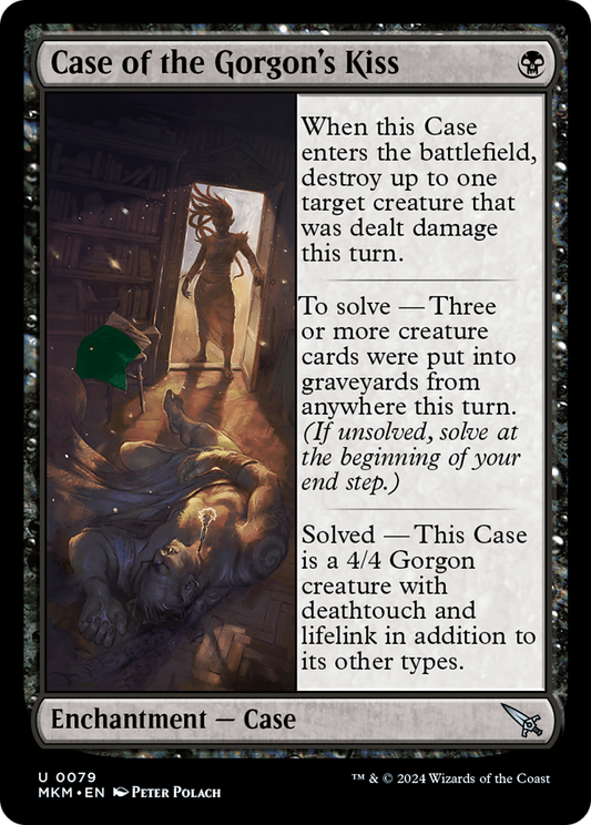 Case of the Gorgon's Kiss (Green) [Murders at Karlov Manor] [Foil]