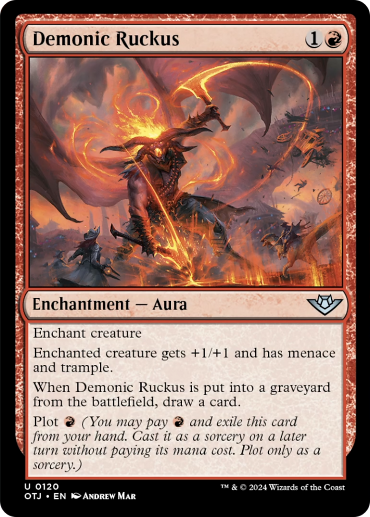 Demonic Ruckus [Outlaws of Thunder Junction] [Foil]