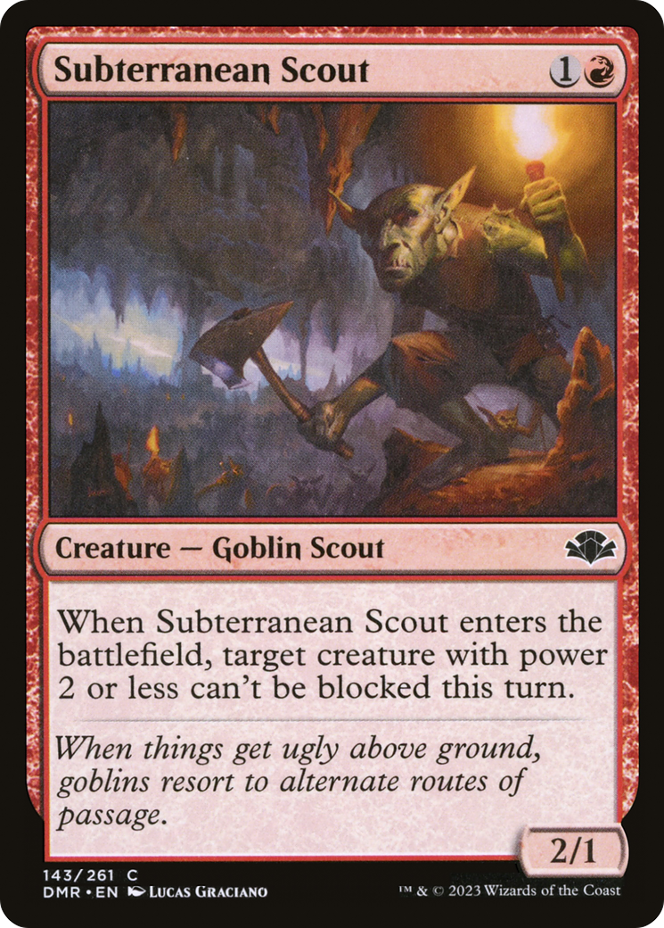 Subterranean Scout [Dominaria Remastered] [Foil]