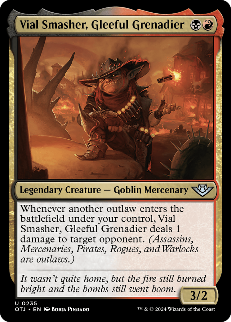 Vial Smasher, Gleeful Grenadier [Outlaws of Thunder Junction] [Foil]