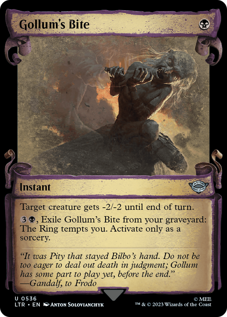 Gollum's Bite [The Lord of the Rings: Tales of Middle-Earth Showcase Scrolls] [Foil]
