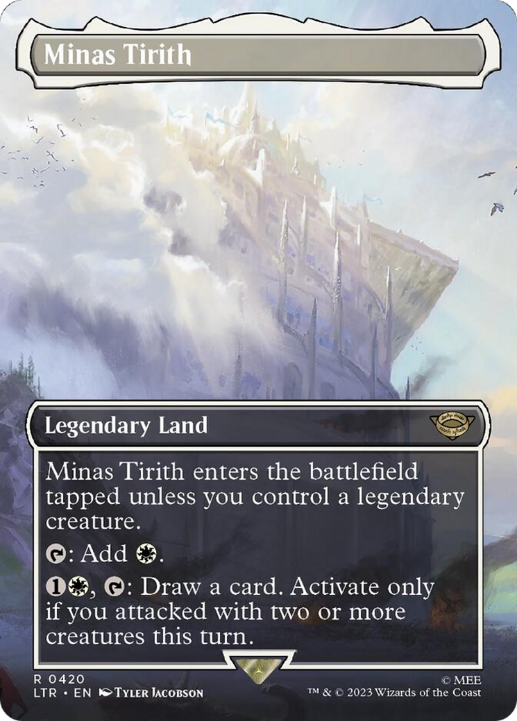 Minas Tirith (Borderless Alternate Art) (420) [The Lord of the Rings: Tales of Middle-Earth] [Foil]
