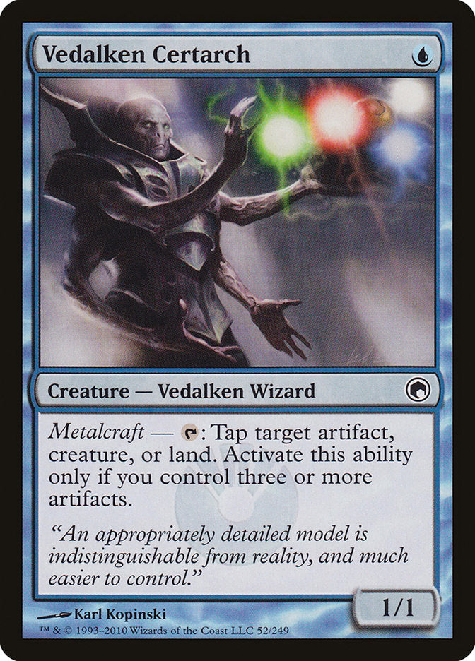 Vedalken Certarch [Scars of Mirrodin] [Foil]