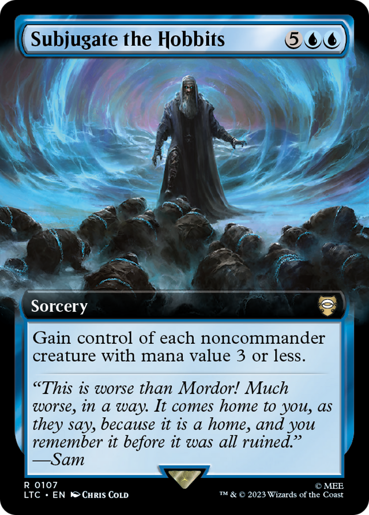 Subjugate the Hobbits (Extended Art) [The Lord of the Rings: Tales of Middle-Earth Commander] [Foil]