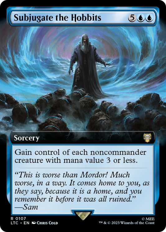 Subjugate the Hobbits (Extended Art) [The Lord of the Rings: Tales of Middle-Earth Commander] [Foil]