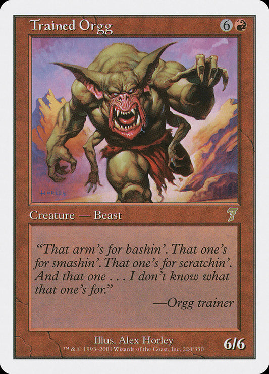 Trained Orgg [Seventh Edition] [Foil]