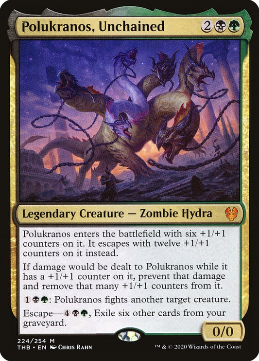 Polukranos, Unchained [Theros Beyond Death] [Foil]