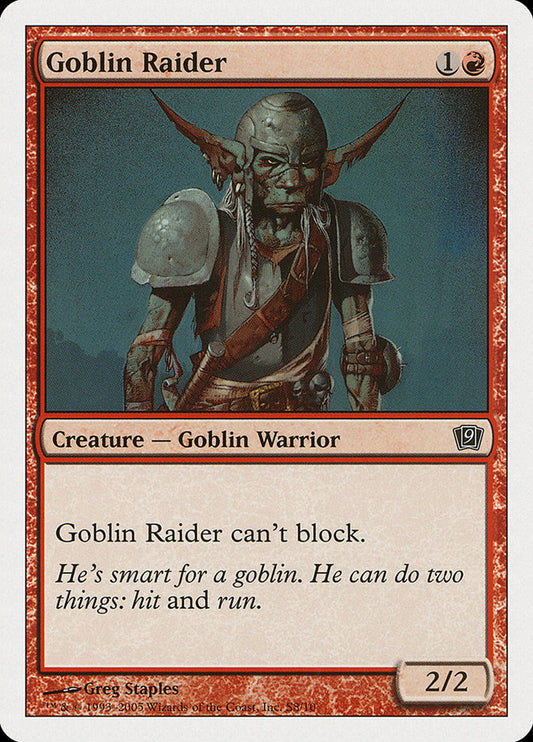 Goblin Raider [Ninth Edition] [Foil]
