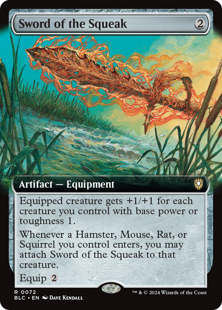 Sword of the Squeak (Extended Art) [Bloomburrow Commander] [Foil]