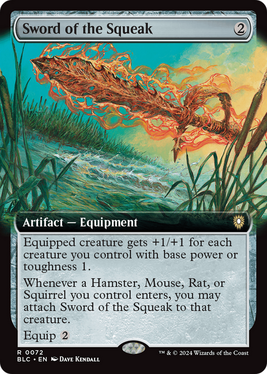 Sword of the Squeak (Extended Art) [Bloomburrow Commander] [Foil]