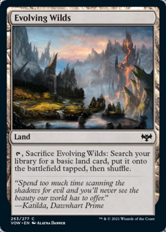 Evolving Wilds [Innistrad: Crimson Vow] [Foil]