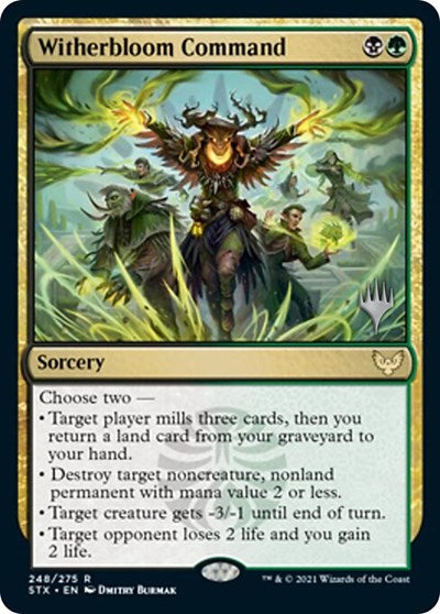 Witherbloom Command (Promo Pack) [Strixhaven: School of Mages Promos] [Foil]
