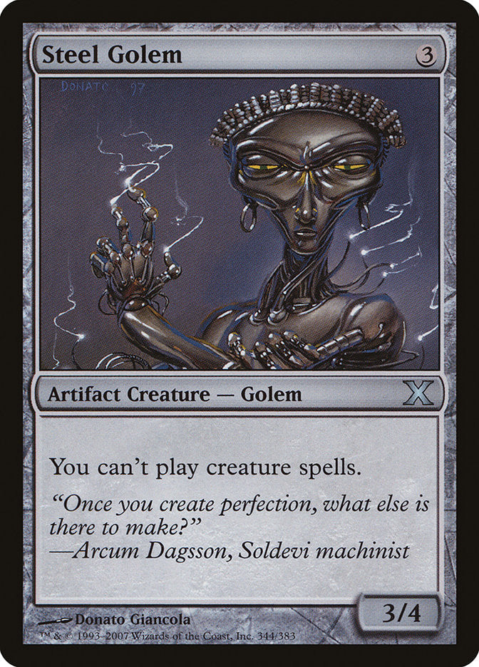 Steel Golem [Tenth Edition] [Foil]
