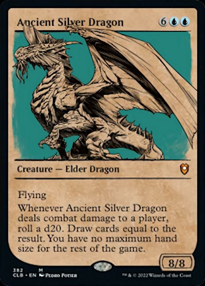 Ancient Silver Dragon (Showcase) [Commander Legends: Battle for Baldur's Gate] [Foil]
