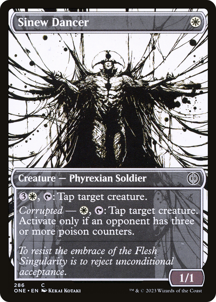 Sinew Dancer (Showcase Ichor) [Phyrexia: All Will Be One] [Foil]