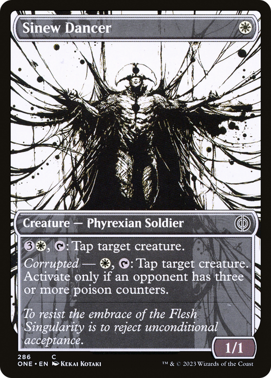 Sinew Dancer (Showcase Ichor) [Phyrexia: All Will Be One] [Foil]