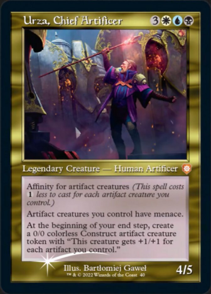 Urza, Chief Artificer (040) (Retro) (Display Commander) [The Brothers' War Commander] [Foil]