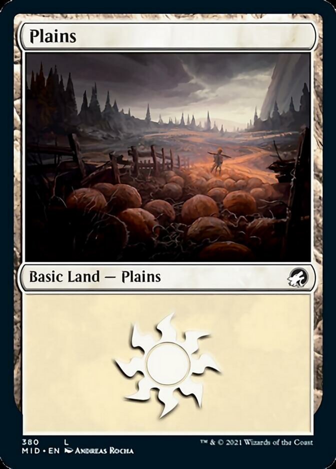 Plains (380) [Innistrad: Midnight Hunt] [Foil]